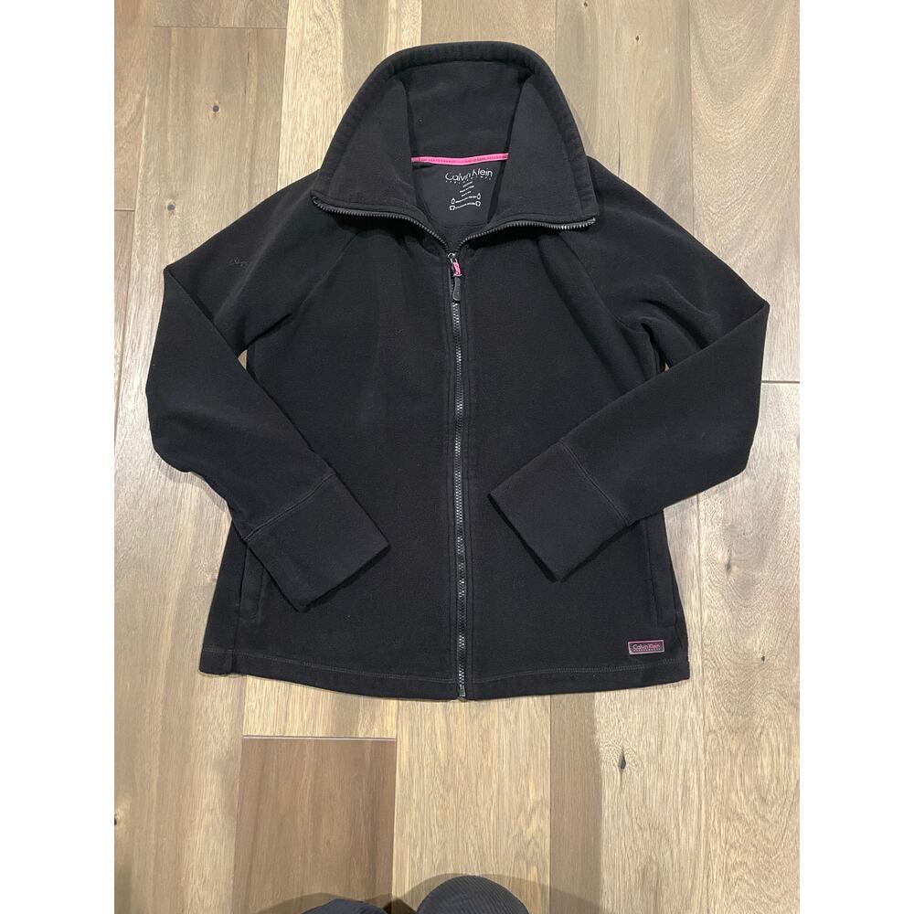 Calvin Klein Performance Thick Fleece Jacket – Black, Size Medium